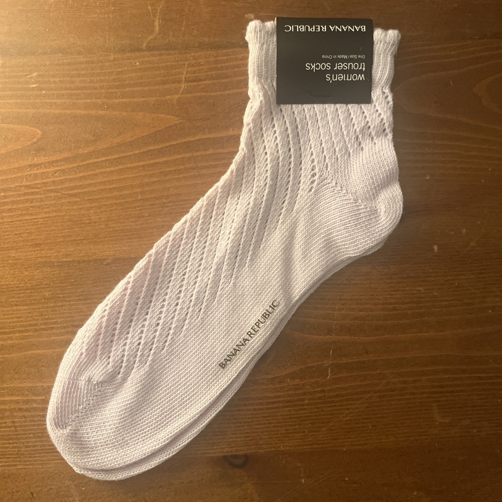 BANANA REPUBLIC Oneâ Size Lavender Women's Trouser Socks Brand New With Tags